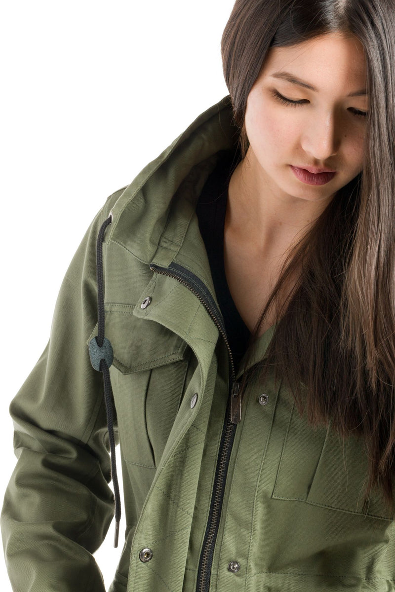 Citrine | Women's Hooded Field Jacket – Ably Apparel