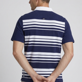 Buck |  Men's Striped Pique Polo