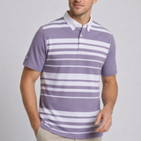 Buck |  Men's Striped Pique Polo