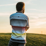 Buck |  Men's Striped Pique Polo