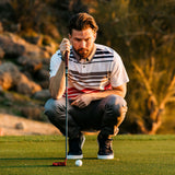 Buck |  Men's Striped Pique Polo