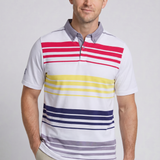 Buck |  Men's Striped Pique Polo