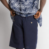 Carl | Men's Cotton Linen Blend Woven Shorts