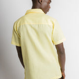 MStar | Men's Linen Cotton Blend Short Sleeve Safari Shirt