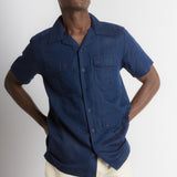MStar | Men's Linen Cotton Blend Short Sleeve Safari Shirt