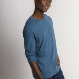 Ivan | Men's Stain Proof Relaxed Long Sleeve Cotton Linen Knit Top