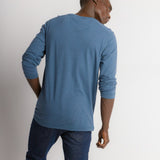 Ivan | Men's Stain Proof Relaxed Long Sleeve Cotton Linen Knit Top