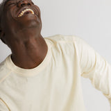 Ivan | Men's Stain Proof Relaxed Long Sleeve Cotton Linen Knit Top