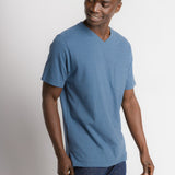Oliver | Men's Anti-Stain Cotton Linen Blend V-Neck Pocket T-Shirt