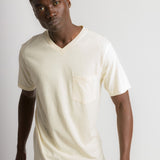 Oliver | Men's Anti-Stain Cotton Linen Blend V-Neck Pocket T-Shirt