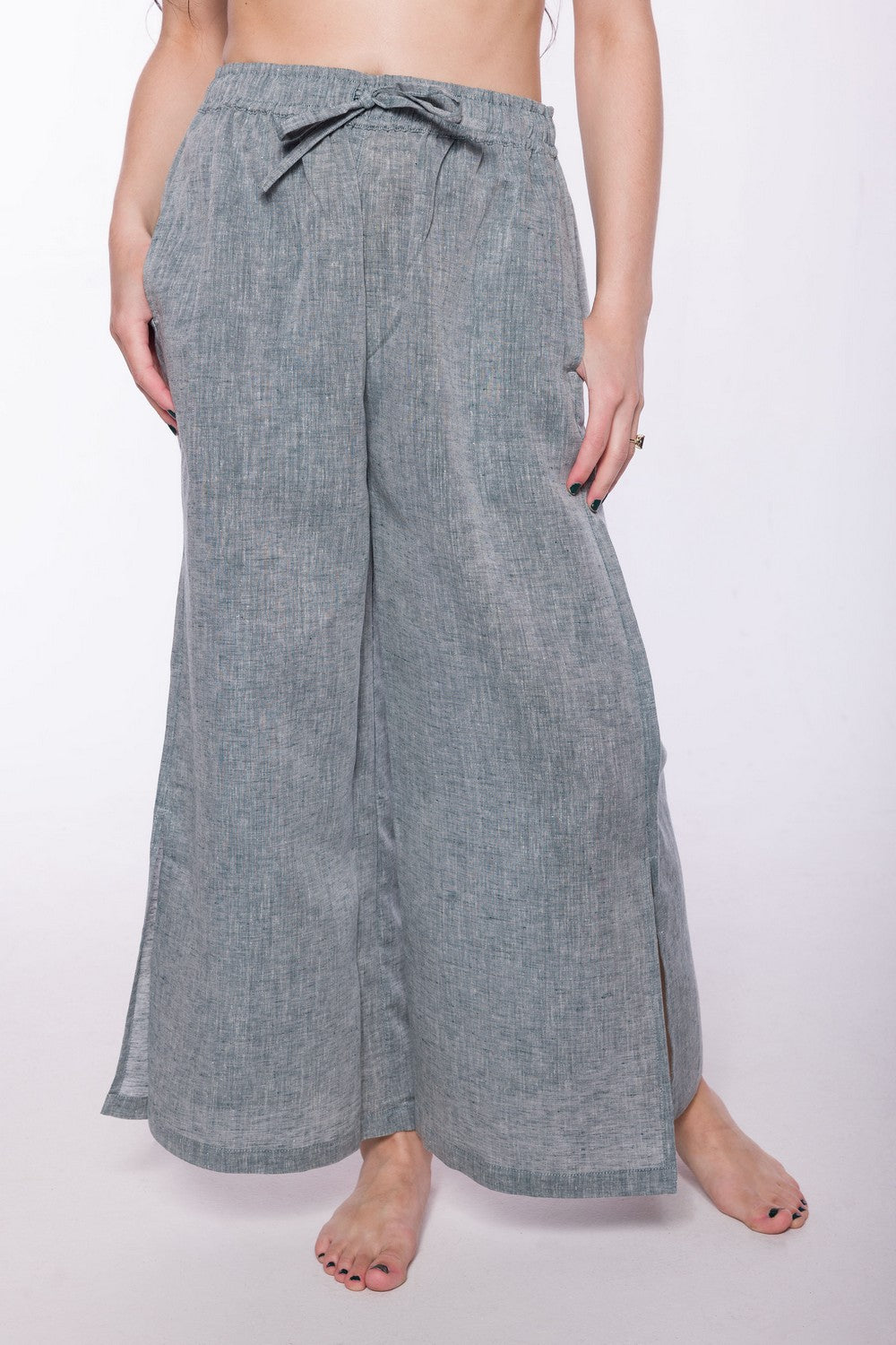 Po'Ipu | Women's Stainproof Linen Lyocell Blend Pants