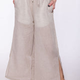 Po'Ipu | Women's Stainproof Linen Lyocell Blend Pants