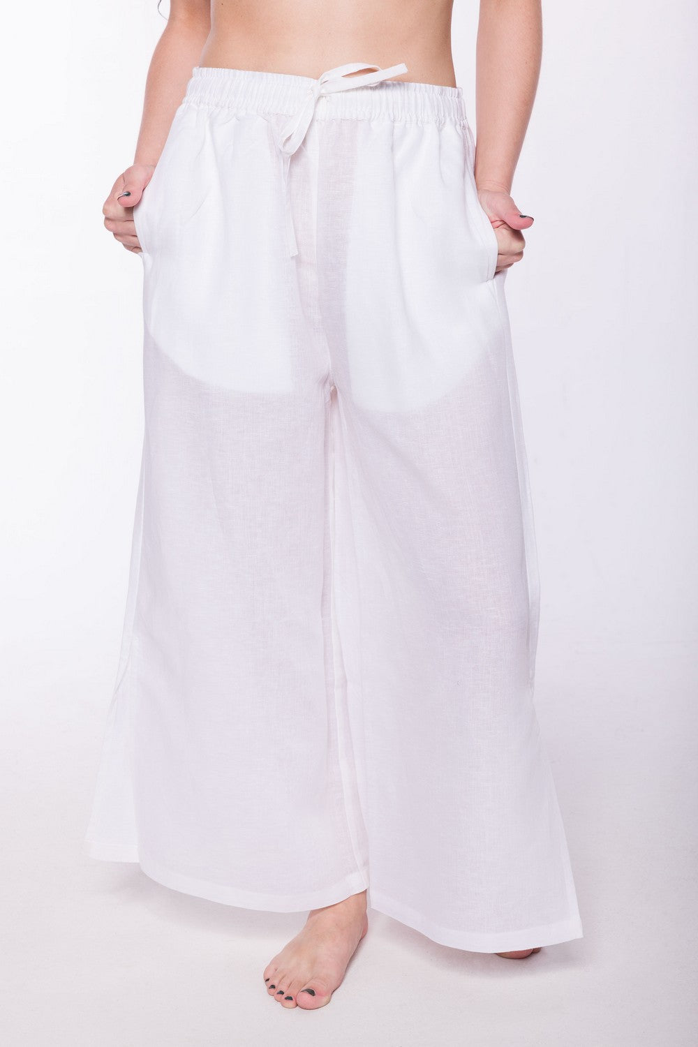 Po'Ipu | Women's Stainproof Linen Lyocell Blend Pants