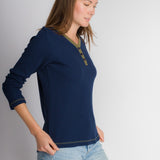 Macy | Women's Long Sleeve Thermal Henley