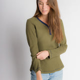 Macy | Women's Long Sleeve Thermal Henley