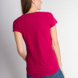 Hope | Women's Anti-Stain Cotton Linen Scoop Bottom Short Sleeve Top