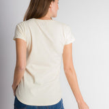 Hope | Women's Anti-Stain Cotton Linen Scoop Bottom Short Sleeve Top
