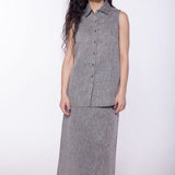 Barbados | Women's Stainproof Linen Lyocell Skirt