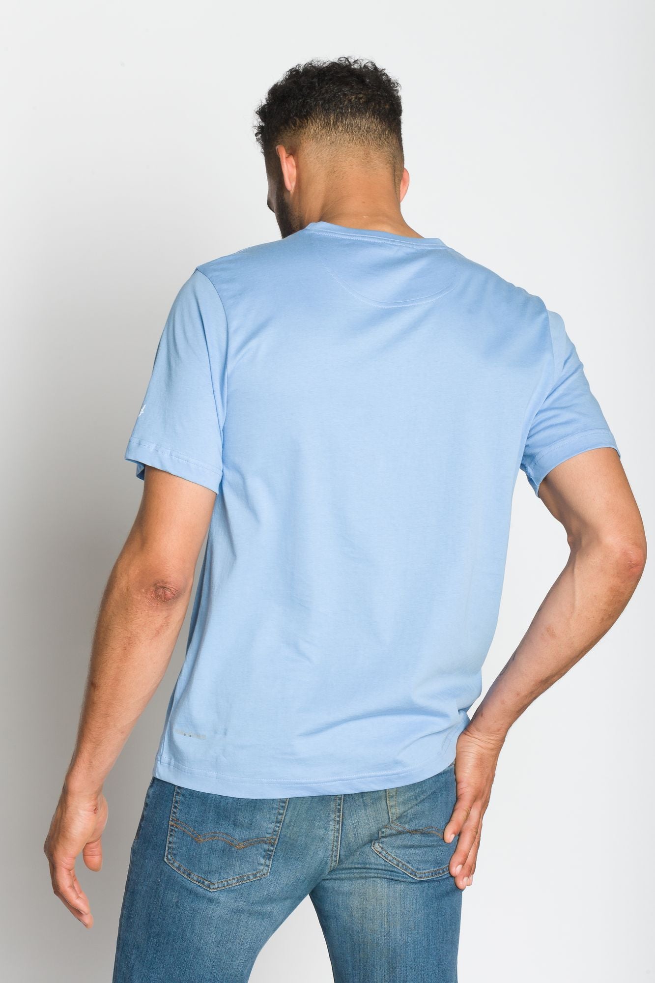 Bradley Basic Tee - Navy Ministripe main image 1