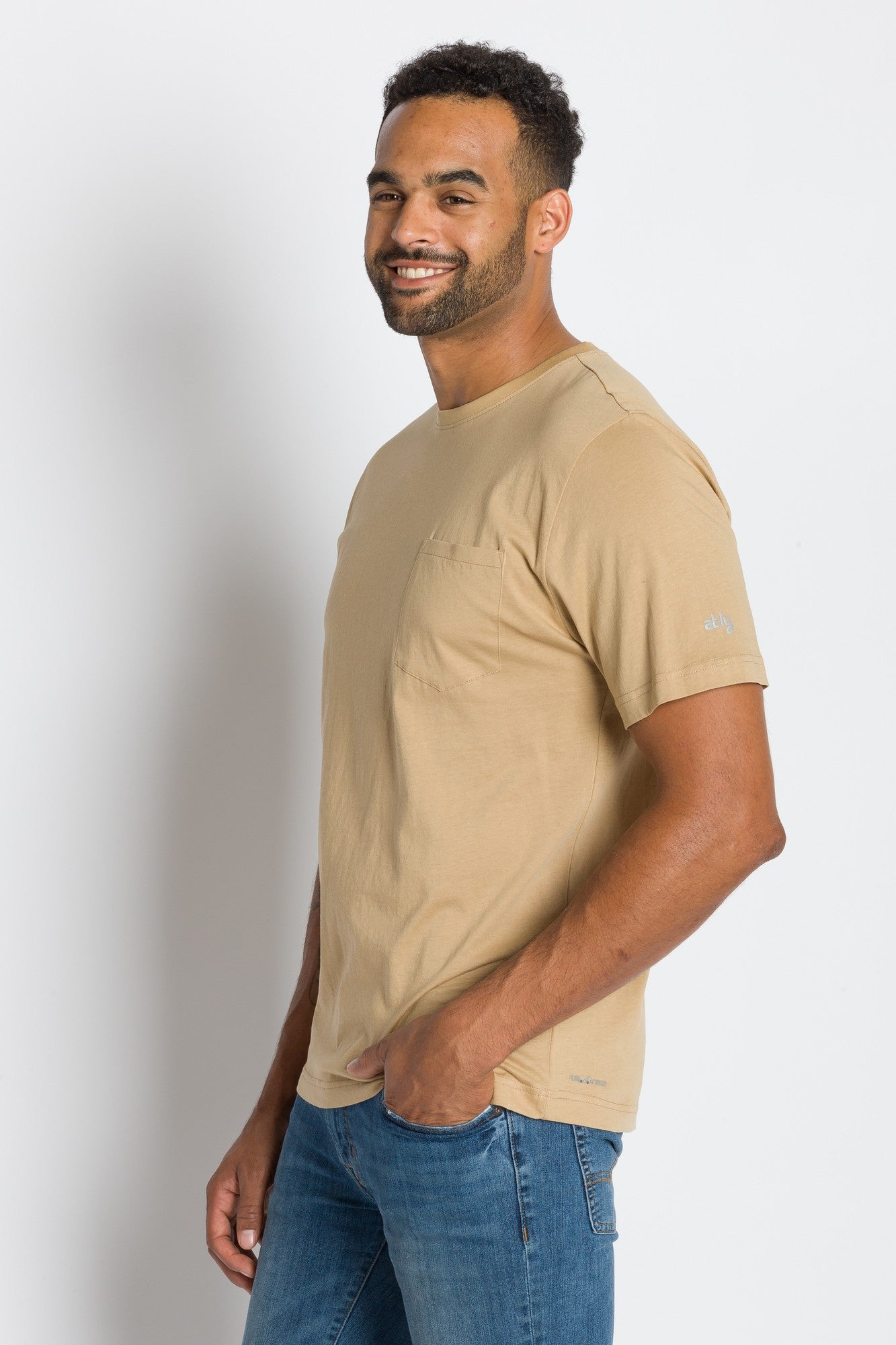 Bradley Basic Tee - Navy Ministripe main image 0