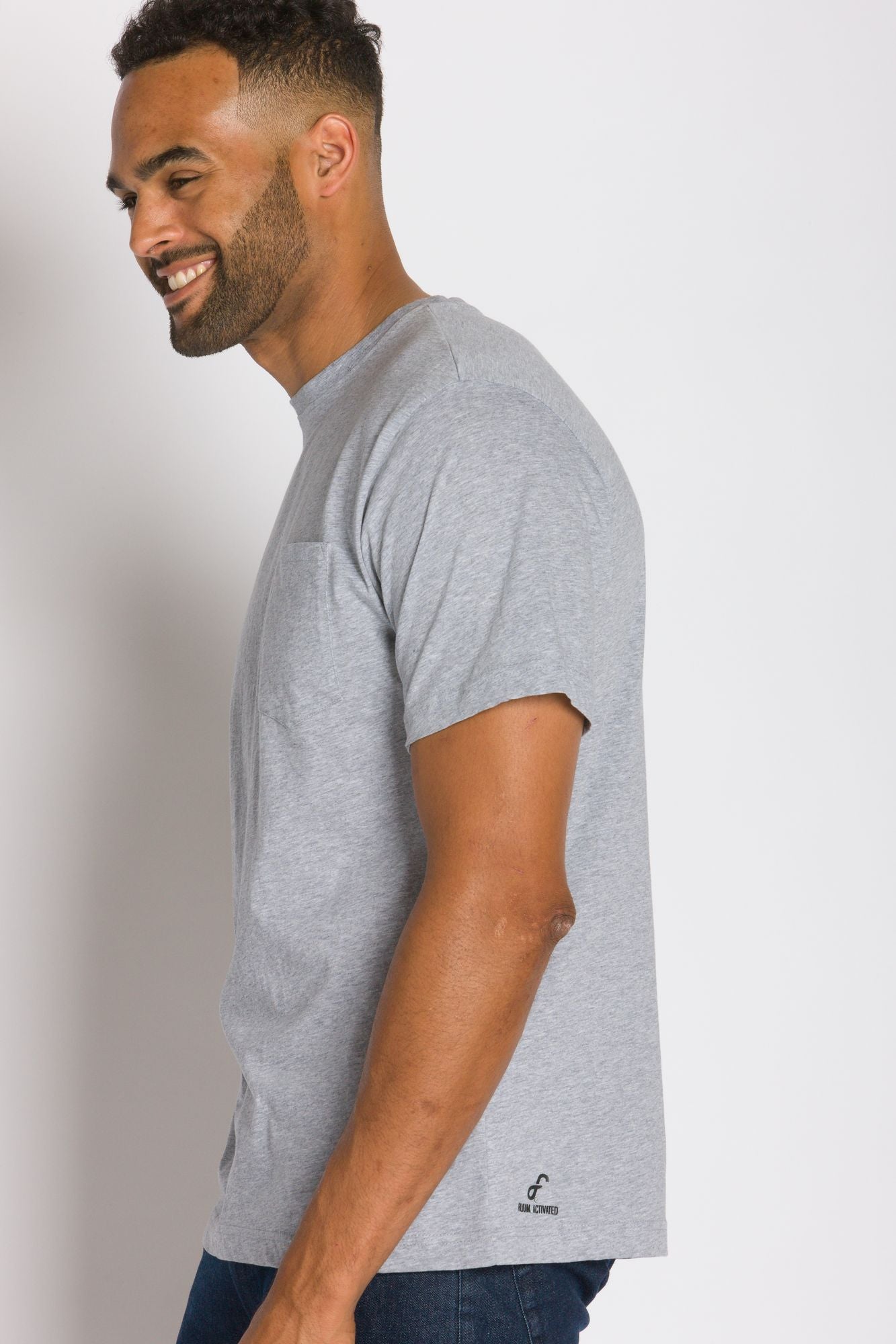 Bradley Basic Tee - White/Green main image 0