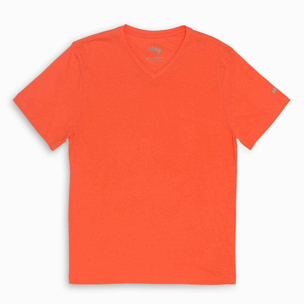 Jamison | Men's Anti-Stain V-neck Tee – Ably Apparel