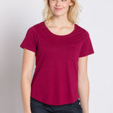 Polly | Women's Anti-Stain Dropped Neckline Tee