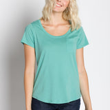 Polly | Women's Anti-Stain Dropped Neckline Tee