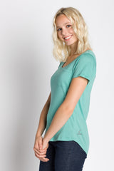 Polly | Women's Anti-Stain Dropped Neckline Tee