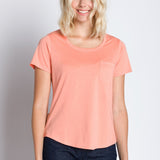 Polly | Women's Anti-Stain Dropped Neckline Tee