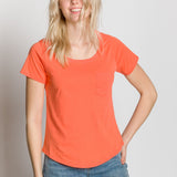 Polly | Women's Anti-Stain Dropped Neckline Tee