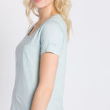 Polly | Women's Anti-Stain Dropped Neckline Tee