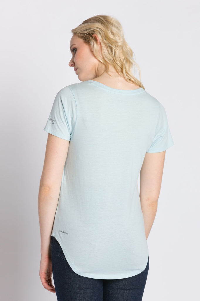 Polly | Women's Anti-Stain Dropped Neckline Tee