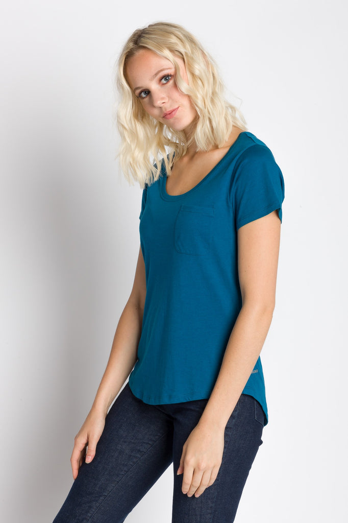 Polly | Women's Anti-Stain Dropped Neckline Tee