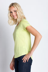 Polly | Women's Anti-Stain Dropped Neckline Tee
