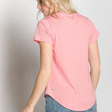 Polly | Women's Anti-Stain Dropped Neckline Tee