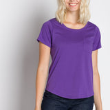 Polly | Women's Anti-Stain Dropped Neckline Tee