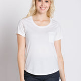 Polly | Women's Anti-Stain Dropped Neckline Tee