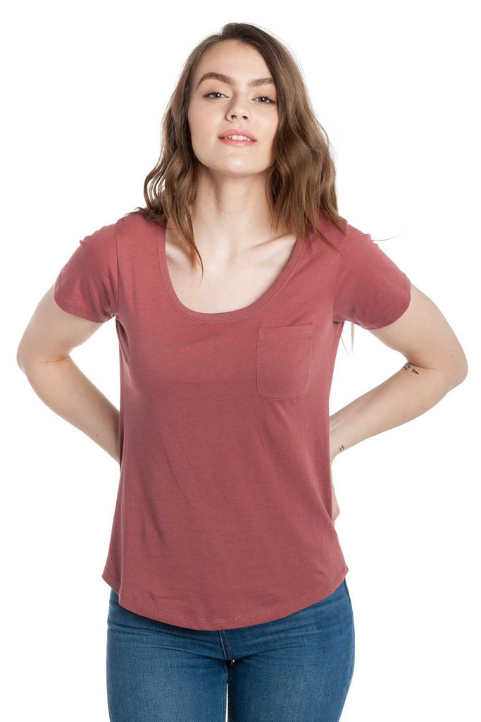 Polly | Women's Anti-Stain Dropped Neckline Tee