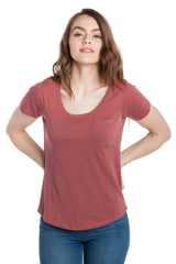 Polly | Women's Anti-Stain Dropped Neckline Tee