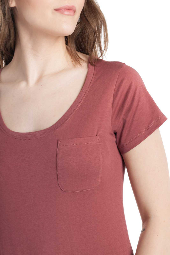 Polly | Women's Anti-Stain Dropped Neckline Tee