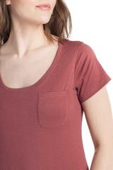 Polly | Women's Anti-Stain Dropped Neckline Tee