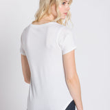 Polly | Women's Anti-Stain Dropped Neckline Tee