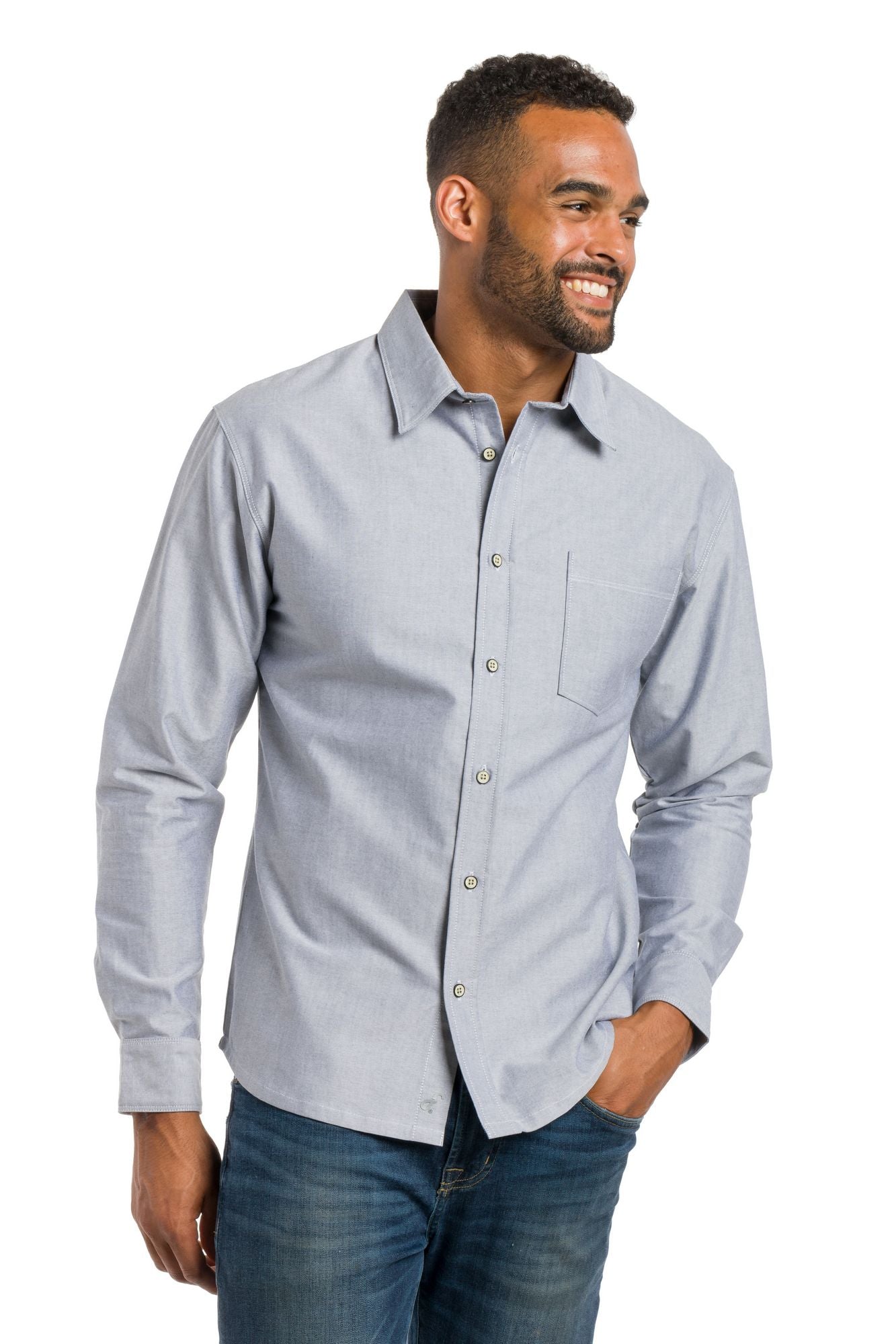 Steward | Men's Long Sleeve Oxford Woven Shirt – Ably Apparel