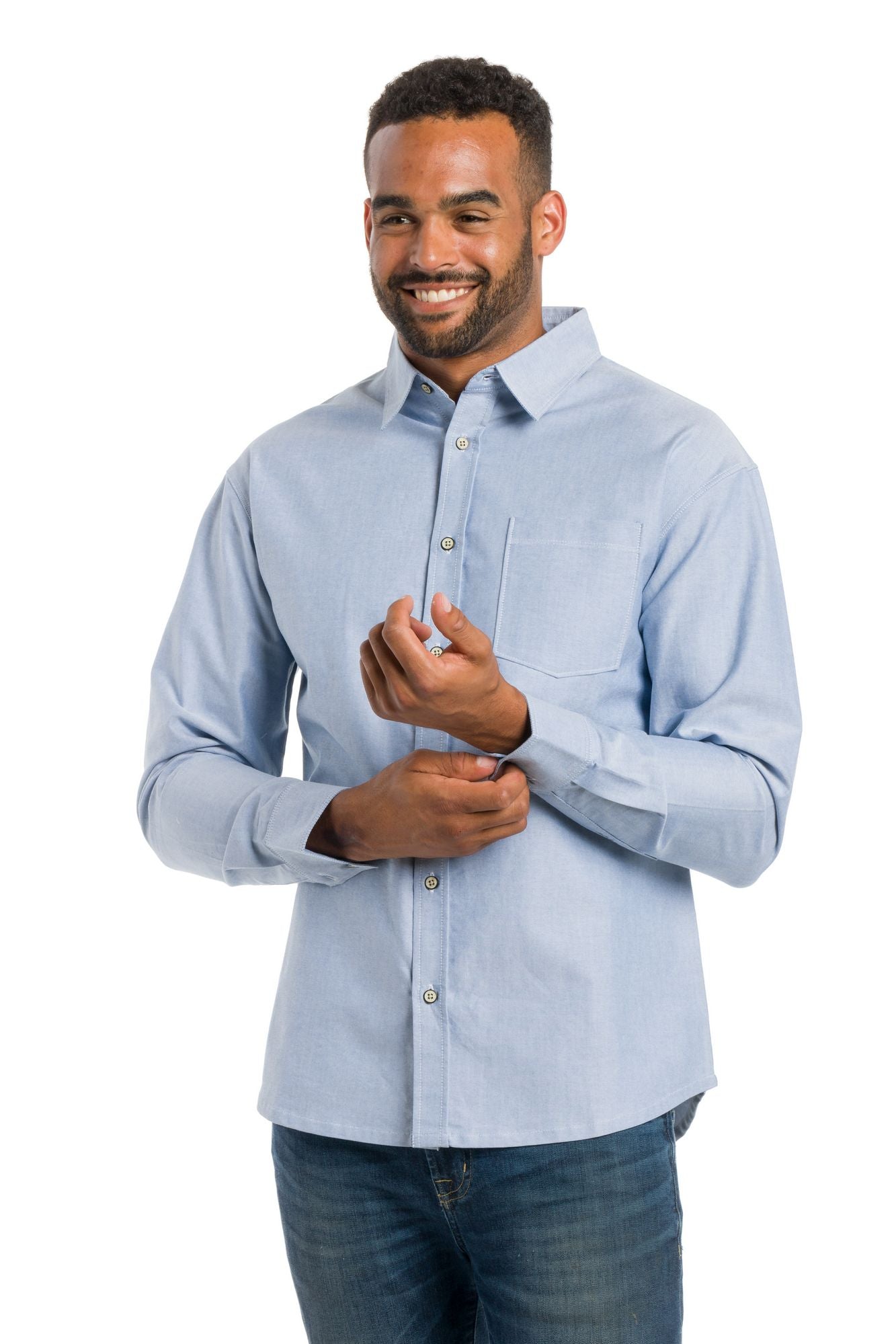 Steward | Men's Long Sleeve Oxford Woven Shirt