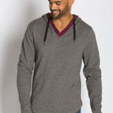 Rain | Men's Plated Knit Hooded Shirt