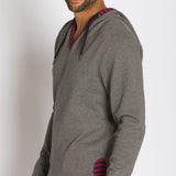 Rain | Men's Plated Knit Hooded Shirt