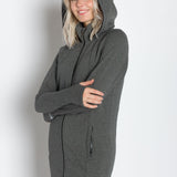 Alice | Women's Full Zip Hooded Long Coat
