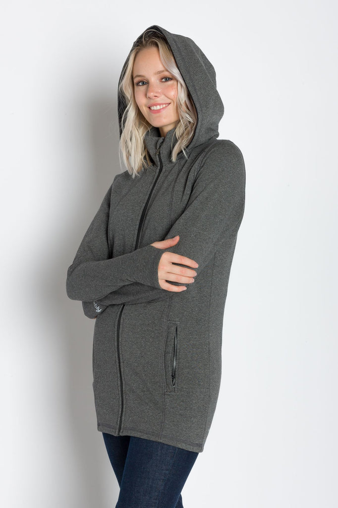 Alice | Women's Full Zip Hooded Long Coat