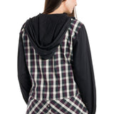 Avonlea | Women's Long Sleeve Button Up With Jersey Sleeves